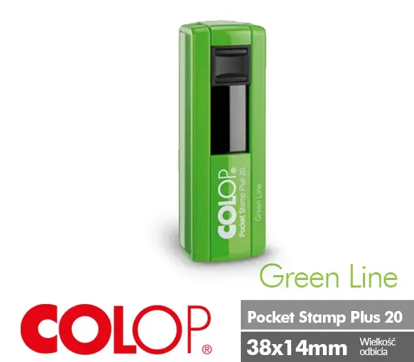 Pieczątka Colop Pocket Plus 20 Green Line | Pieczątki kieszonkowe Białystok