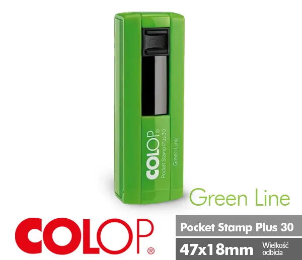 Pieczątka Colop Pocket Plus 30 Green Line | Pieczątki kieszonkowe Białystok
